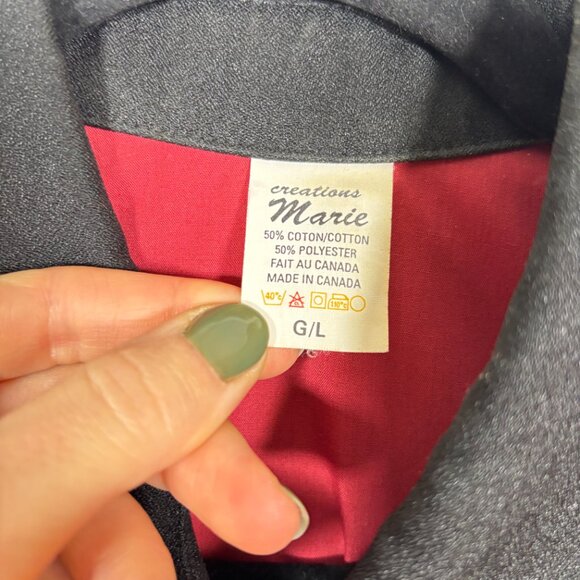 Vintage Western Button Shirt Embroidered Cowboy Cowgirl Rodeo Red Size Large - Picture 6 of 6